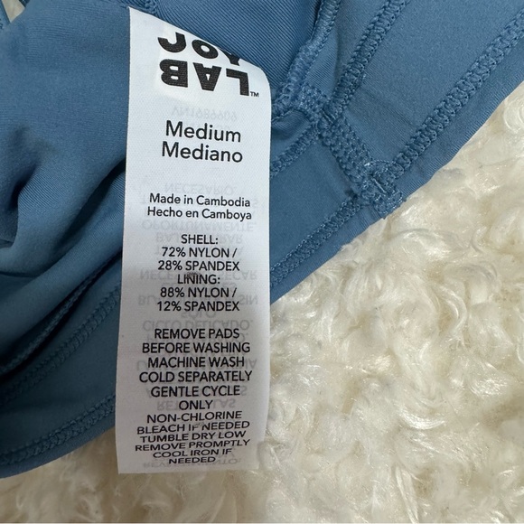 Bundle Joy Lab Target Sports Bra in Blue & Tavi black Tank Top Bra Size Medium - Picture 14 of 15